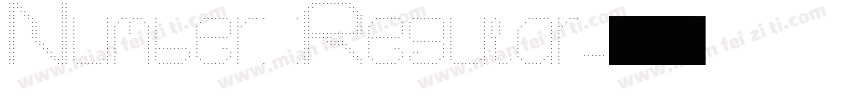 Number Regular字体转换